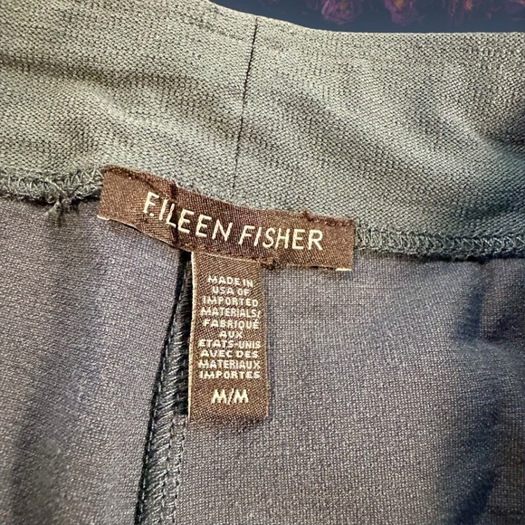 Eileen Fisher ‘Washable Stretch Crepe Straight Pant’ in Deep Teal Blue Size M - Picture 4 of 11